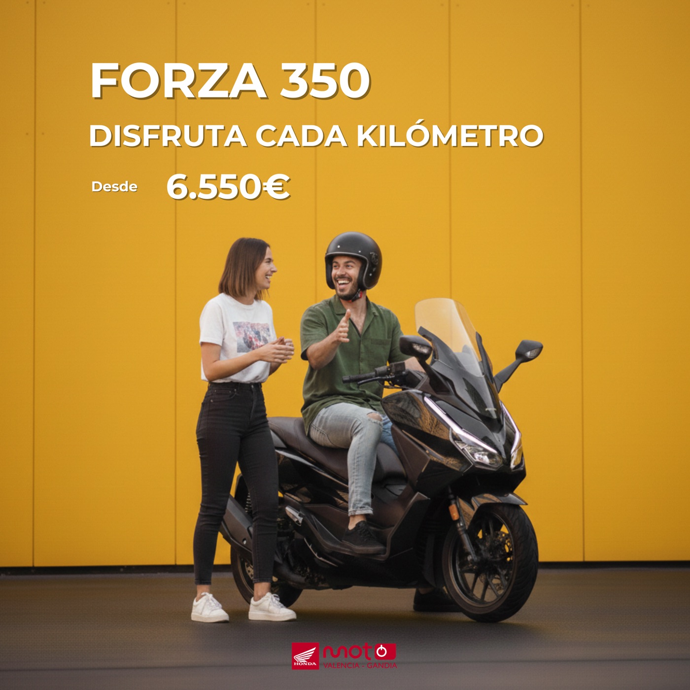 Forza 350 · Disfruta cada kilómetro — Honda Moto Valencia