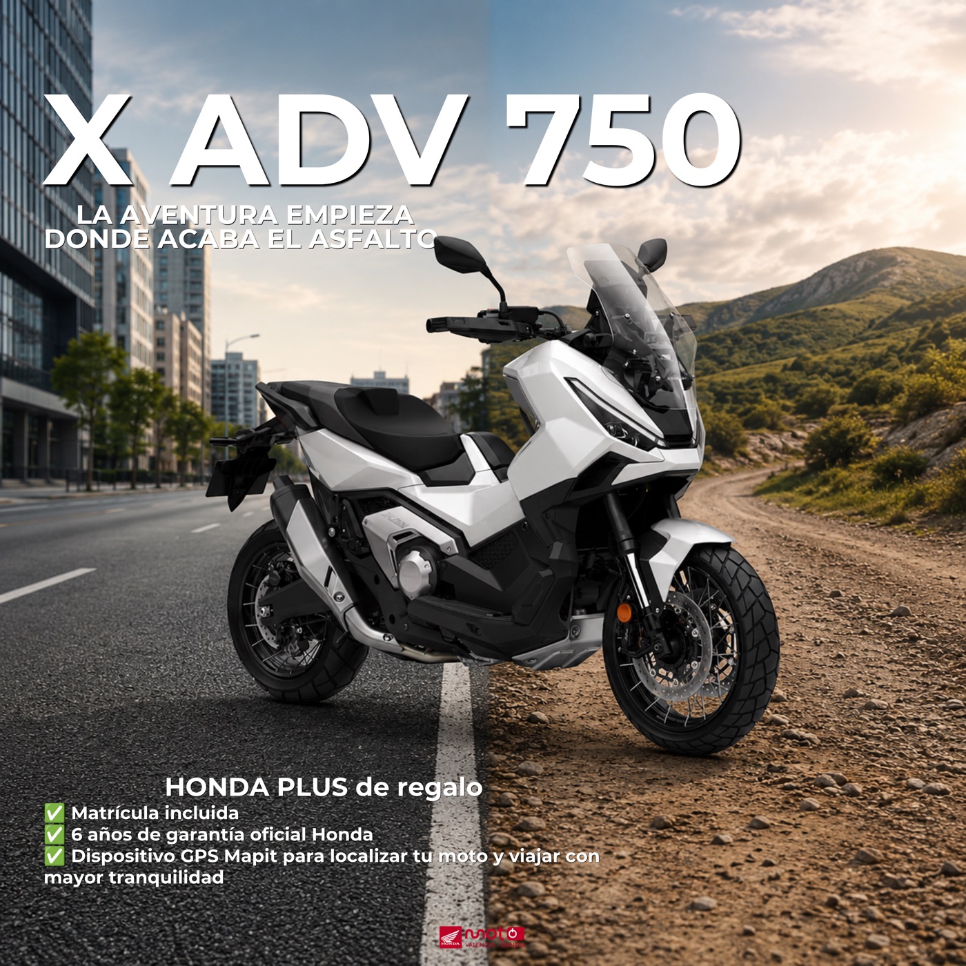 X-ADV 750 · Donde acaba el asfalto — Honda Moto Valencia