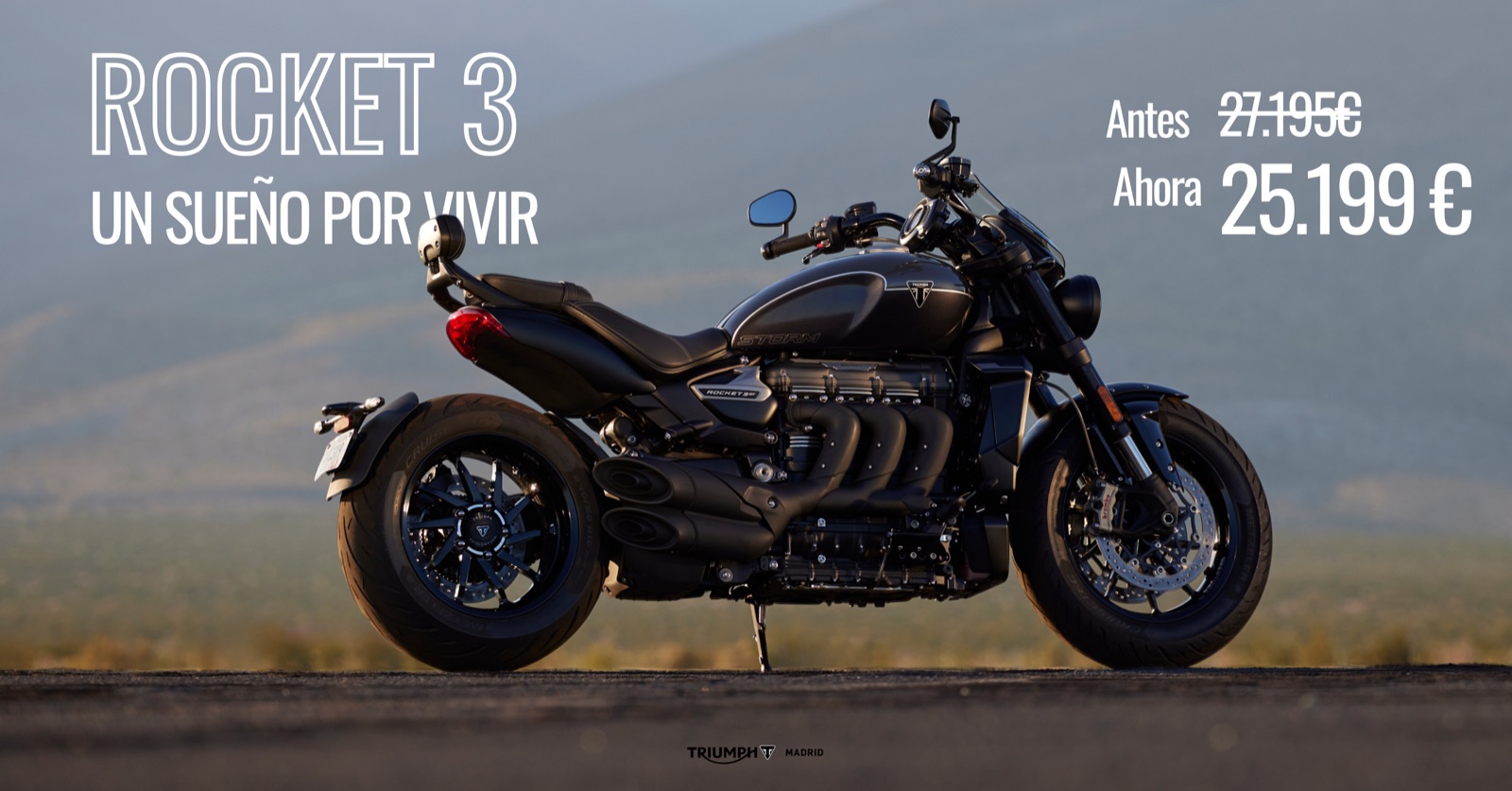 Anuncio Triumph Rocket 3 — Un sueño por vivir