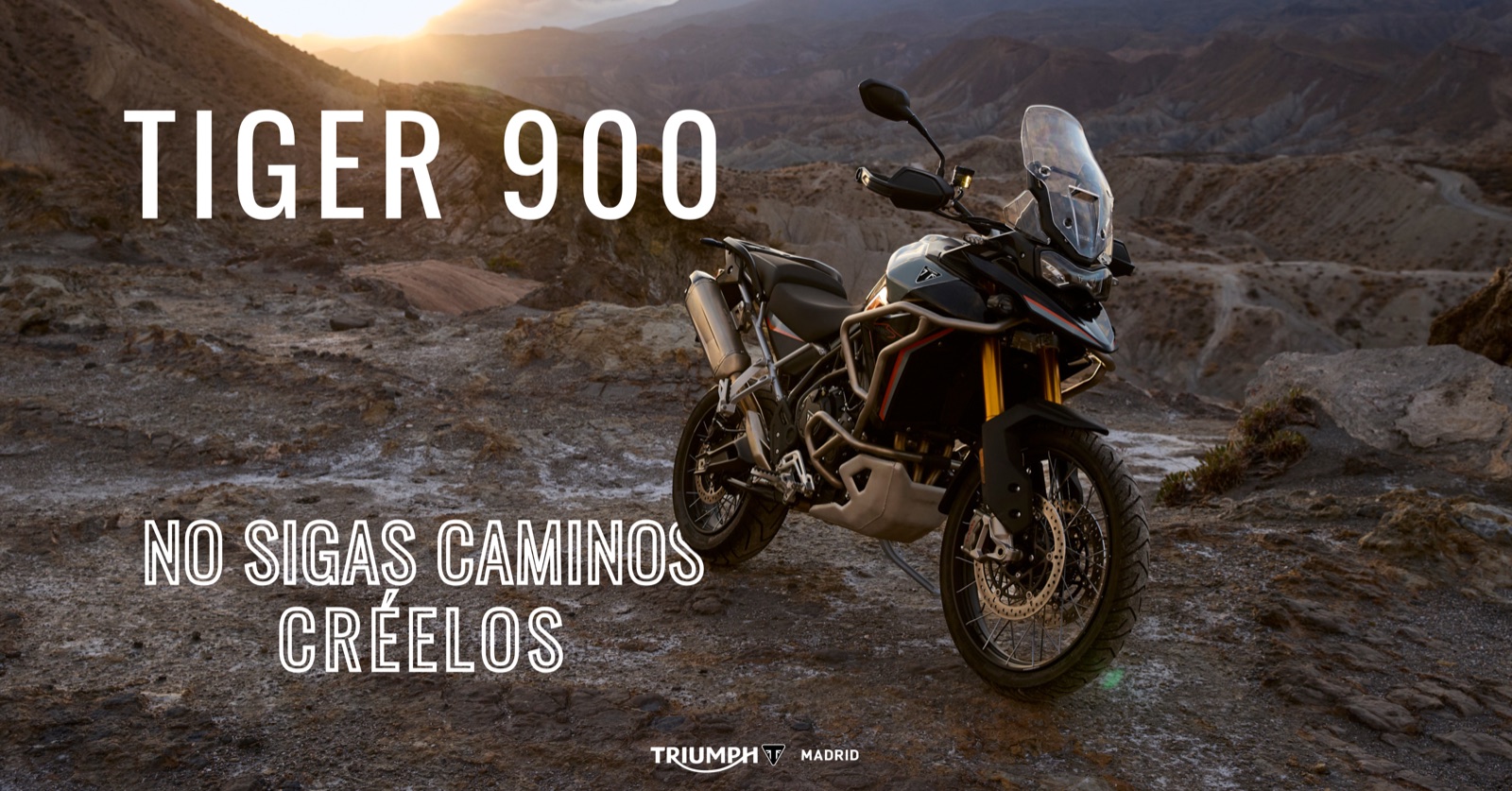 Anuncio Triumph Tiger 900 — No sigas caminos, créelos