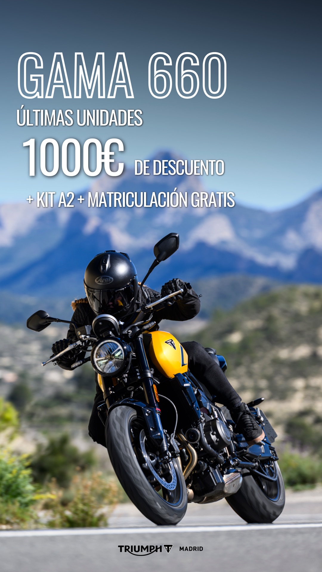 Gama 660 · Últimas unidades — Triumph Madrid